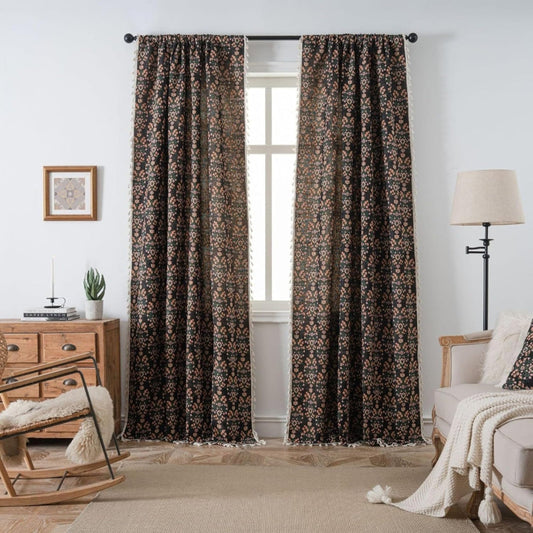 Wildflower Weave Tassel Curtain