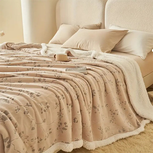 Winter Garden Plush Blanket