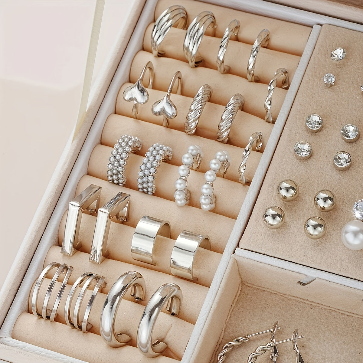 Set of 102 Elegant And Minimalist Women'S Stud Earrings, Perfect for Daily Casual Wear And Versatile Gifting for Family