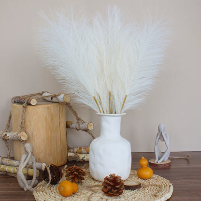 10PCS artificial Pampas grass bouquets, Artificial rose flower, plant for home creative home decoration