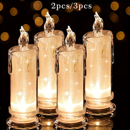 LED Flameless Candle LED Gap Column Candle, Including Battery, Perfect for Party Decoration