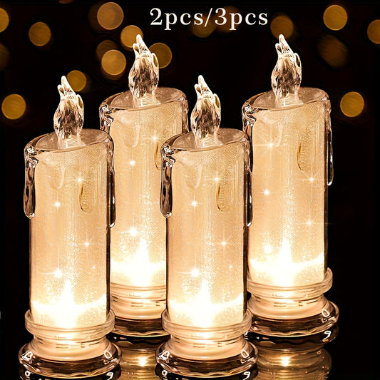 LED Flameless Candle LED Gap Column Candle, Including Battery, Perfect for Party Decoration