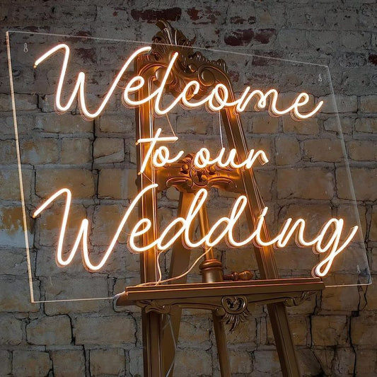 Welcome to Our Wedding Custom Neon Signs for Your Big Day