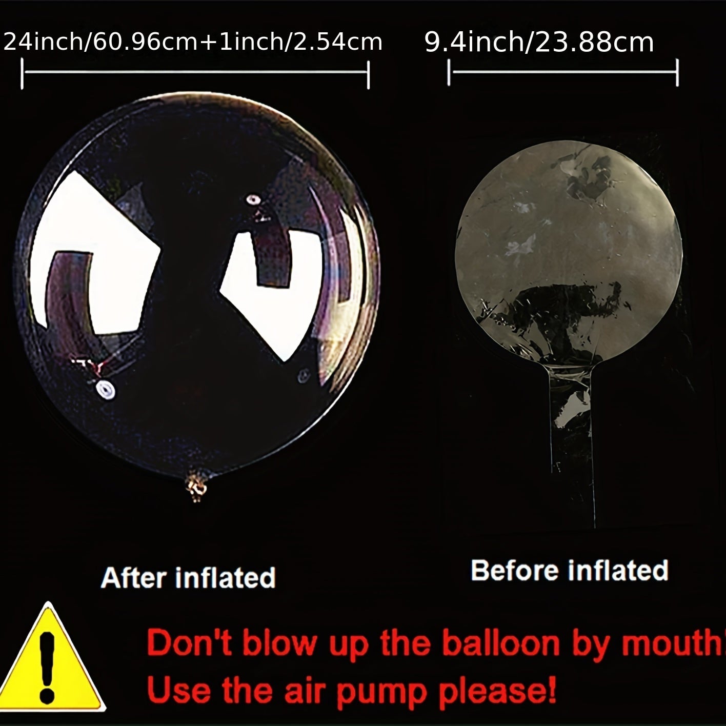 10pcs 24" Transparent Plastic Balloons - Ideal for Romantic Birthday Party Decorations