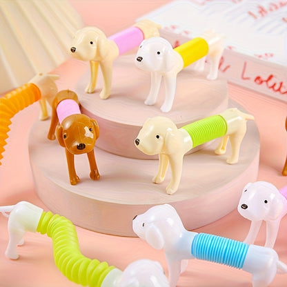 24pcs Stretchy Toy Dogs, Poseable Figures, Desktop Toys and Decorations