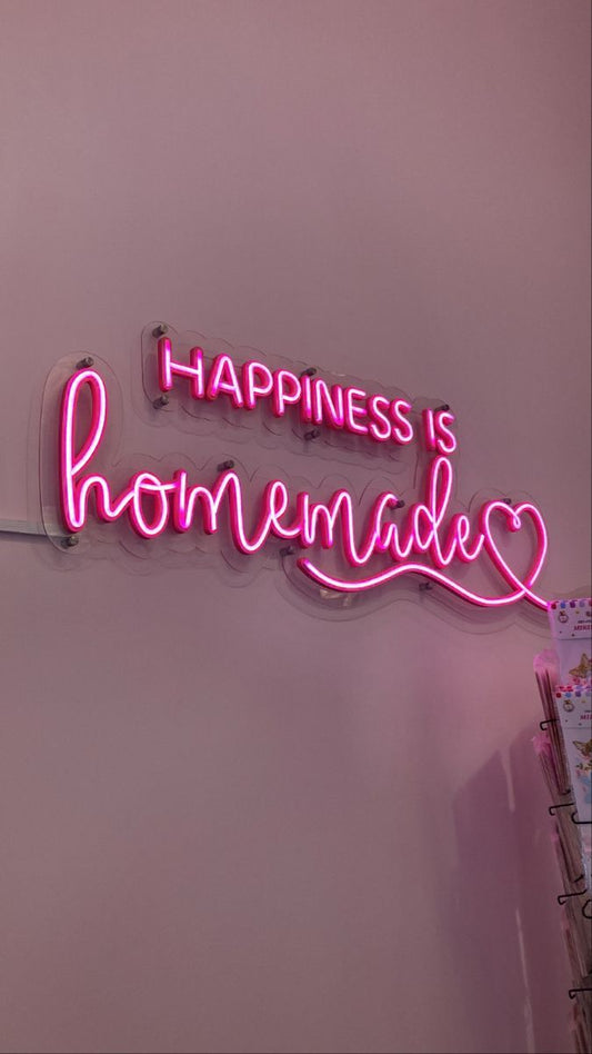Happiness is Homemade Neon Sign | LED Kitchen & Home Wall Decor