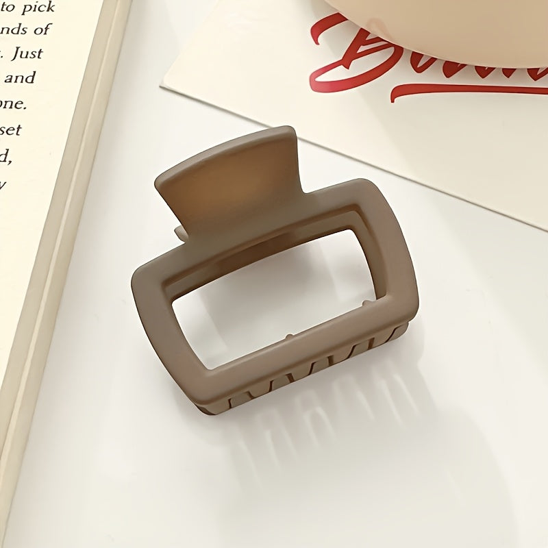 1/4pcs Elegant Matte Square Hair Clip Set