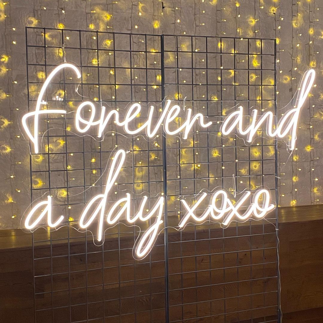 Forever and a Day Neon Signs, Custom Led Neon Signs for Wedding