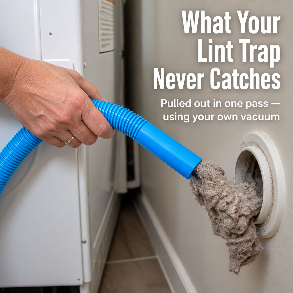 DryVentEase™ — Pull Out Hidden Lint, Cut Fire Risk, Dry Clothes Faster