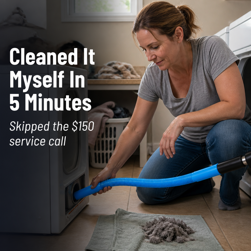 DryVentEase™ — Pull Out Hidden Lint, Cut Fire Risk, Dry Clothes Faster