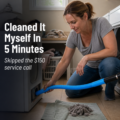 DryVentEase™ — Pull Out Hidden Lint, Cut Fire Risk, Dry Clothes Faster