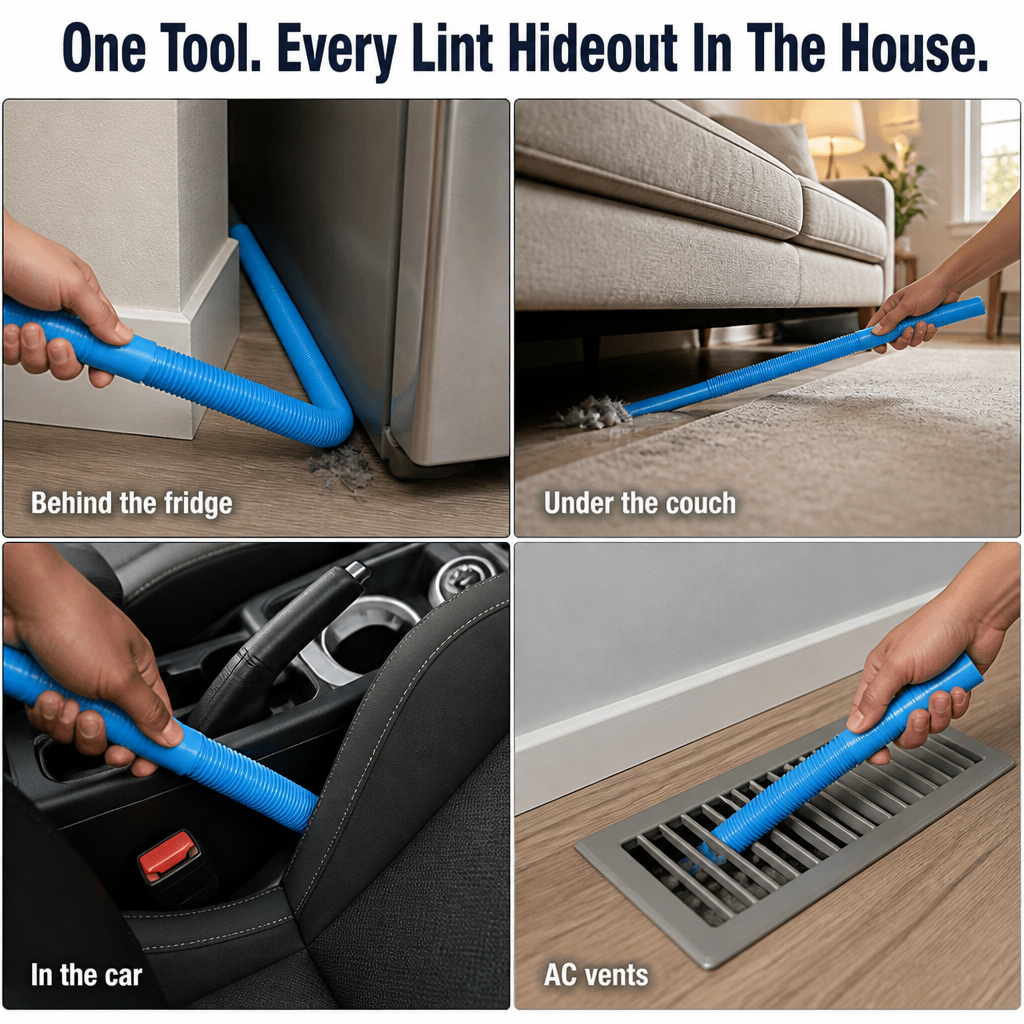 DryVentEase™ — Pull Out Hidden Lint, Cut Fire Risk, Dry Clothes Faster
