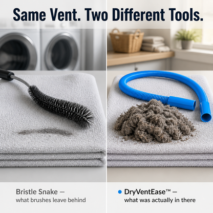 DryVentEase™ — Pull Out Hidden Lint, Cut Fire Risk, Dry Clothes Faster