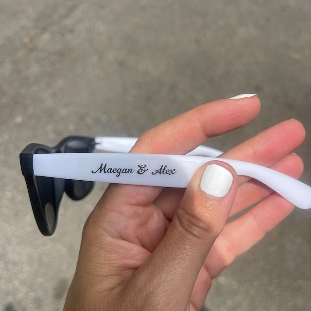 Set of 25 Wedding Sunglasses for Guests Personalized Sunglasses Custom Wedding Sunglasses Beach Wedding Favors