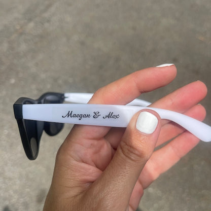 Set of 25 Wedding Sunglasses for Guests Personalized Sunglasses Custom Wedding Sunglasses Beach Wedding Favors