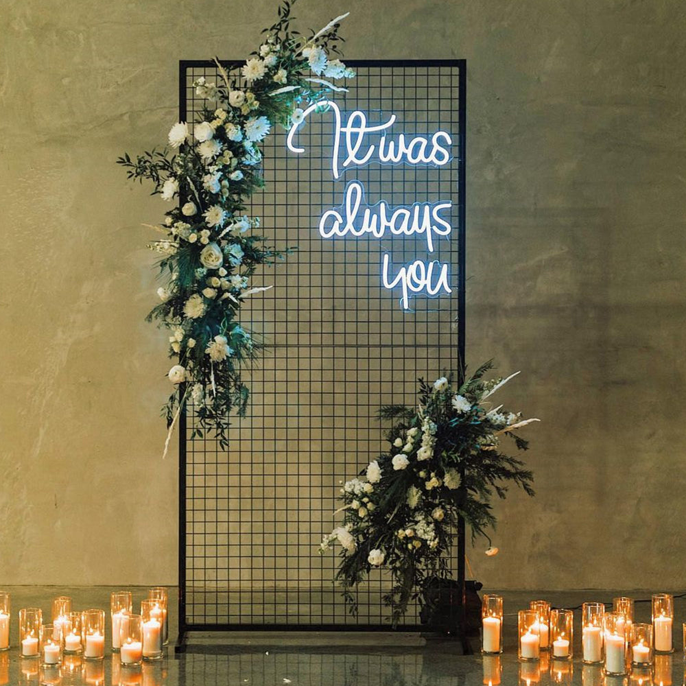 It Was Always You Neon Sign Wall Decoration, Custom LED Neon Signs for wedding