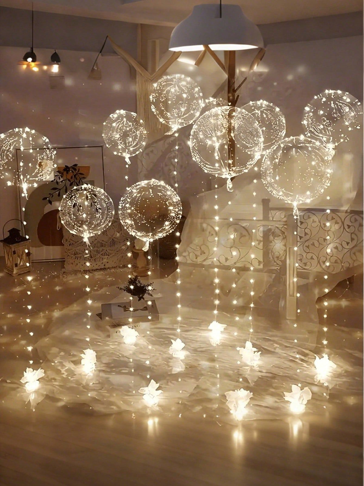 Reusable Led Bobo Balloon for Flower Bouquet / Party Decorations
