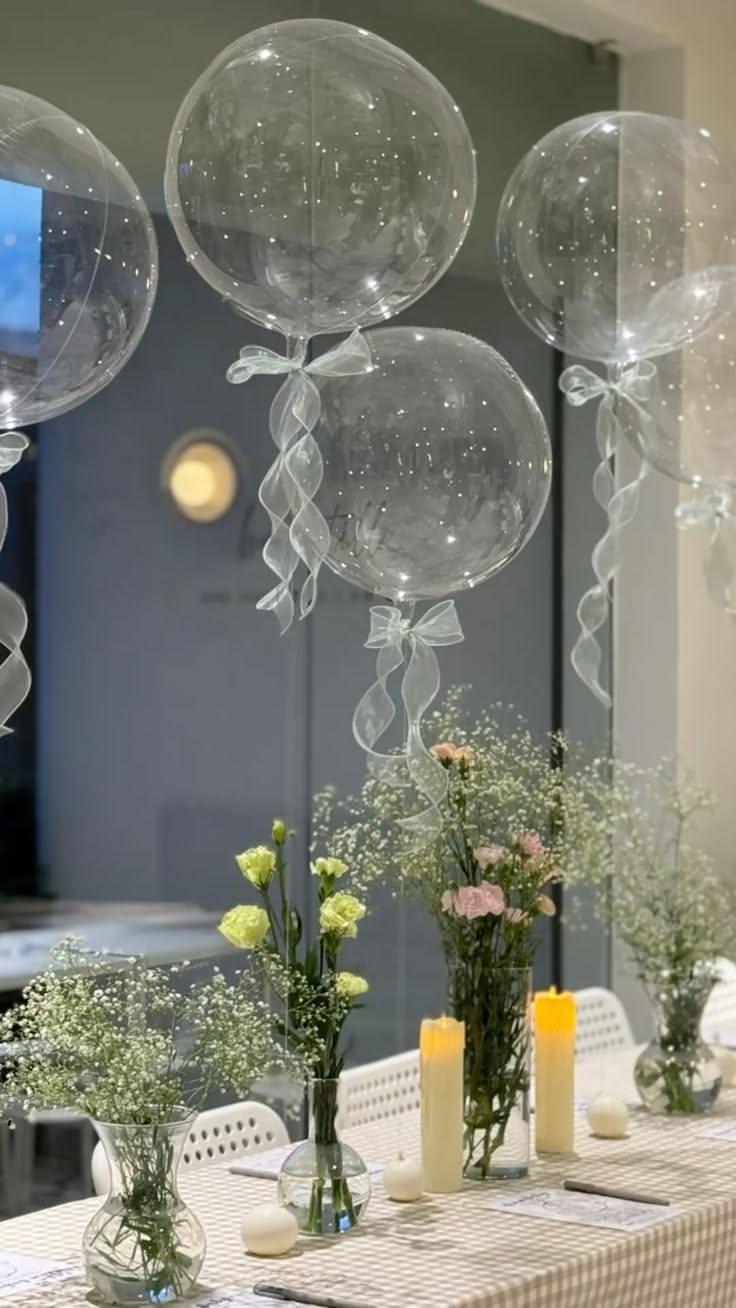 Reusable Led Bobo Balloon for Flower Bouquet / Party Decorations