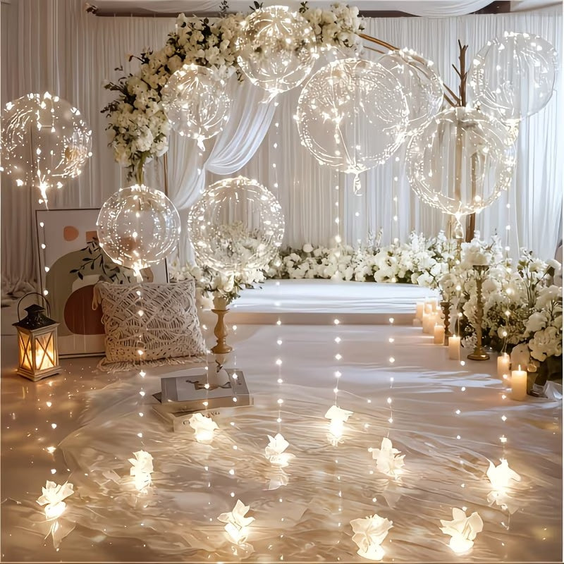 Reusable Led Bobo Balloon for Flower Bouquet / Party Decorations