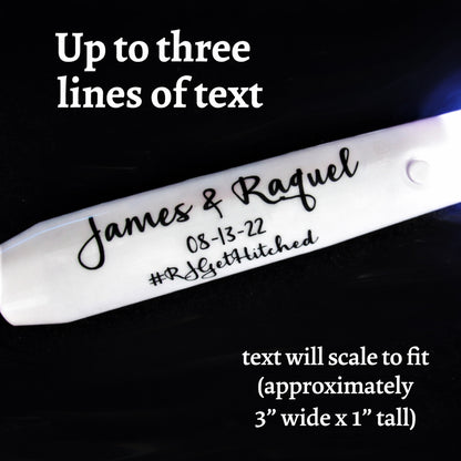 Custom Lighted Fiber Optic Wands for Wedding Send off ideas for Your Wedding Exit