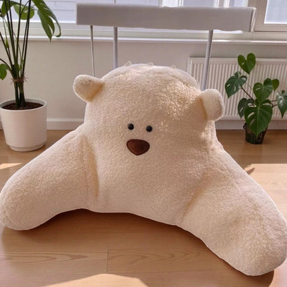 Teddy Shape Waist Backrest Cushion