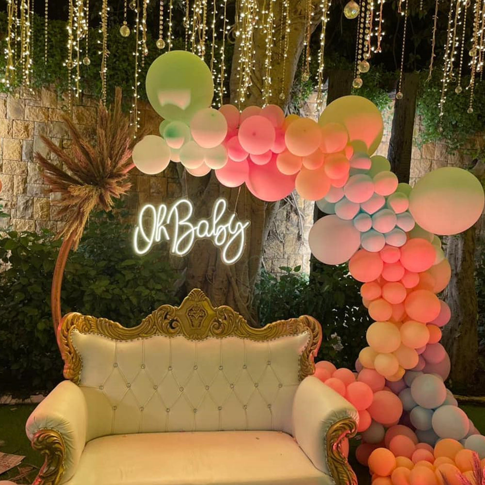 Oh Baby Sign for Backdrop, Oh Baby Light Up Sign for Baby Shower, Gender Reveal Party