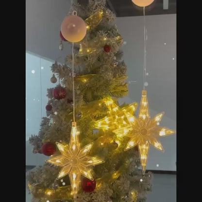 2pcs, Polaris Suction Cup String Lights, Christmas Decorations, Indoor, Battery Operated