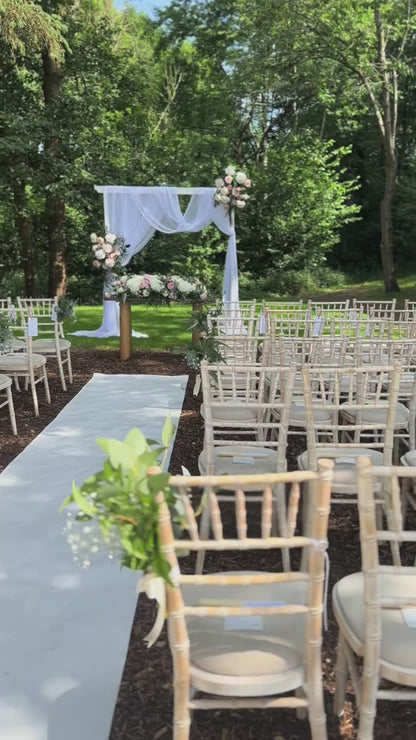 Ivory Wedding Arch Drapes for Wedding Ceremony and Reception