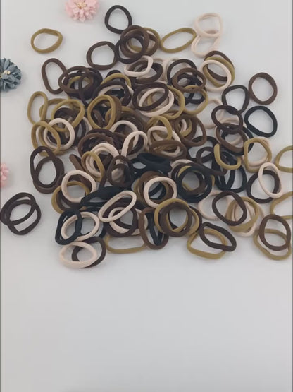 1209pcs Women's Hair Accessory Set, Assorted Elastic Hairbands, Bohemian and Minimalist Styles, Headbands, Ponytail Holders, Bun Makers, Disposable Hair Elastics, Bun Makers, Various Hair Styling Packs