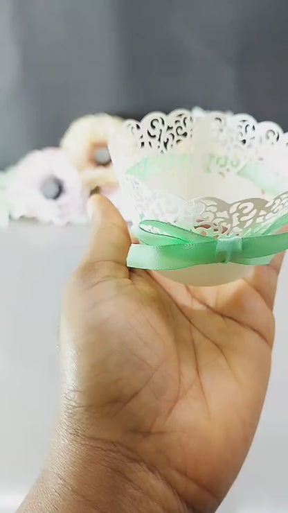 20 MINI Cupcake Wrappers from Paper Orchid  - Choose from 8 laser cut designs