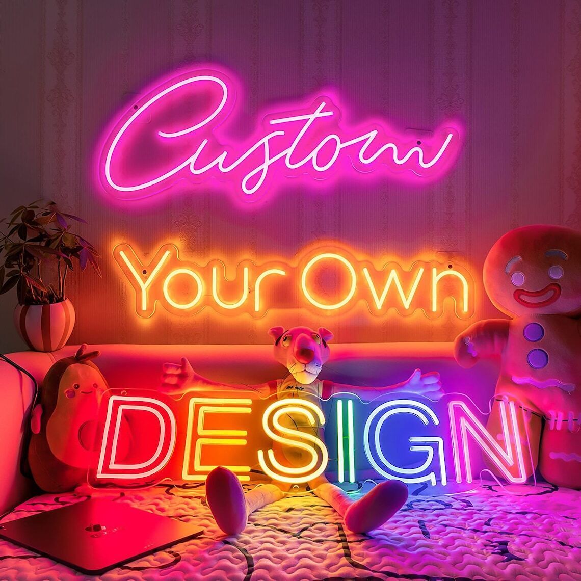 “I Licked It So It’s Mine” Neon Sign – Funny LED Wall Light for Bedroom, Dorm Room Decor, Trendy Gift Idea