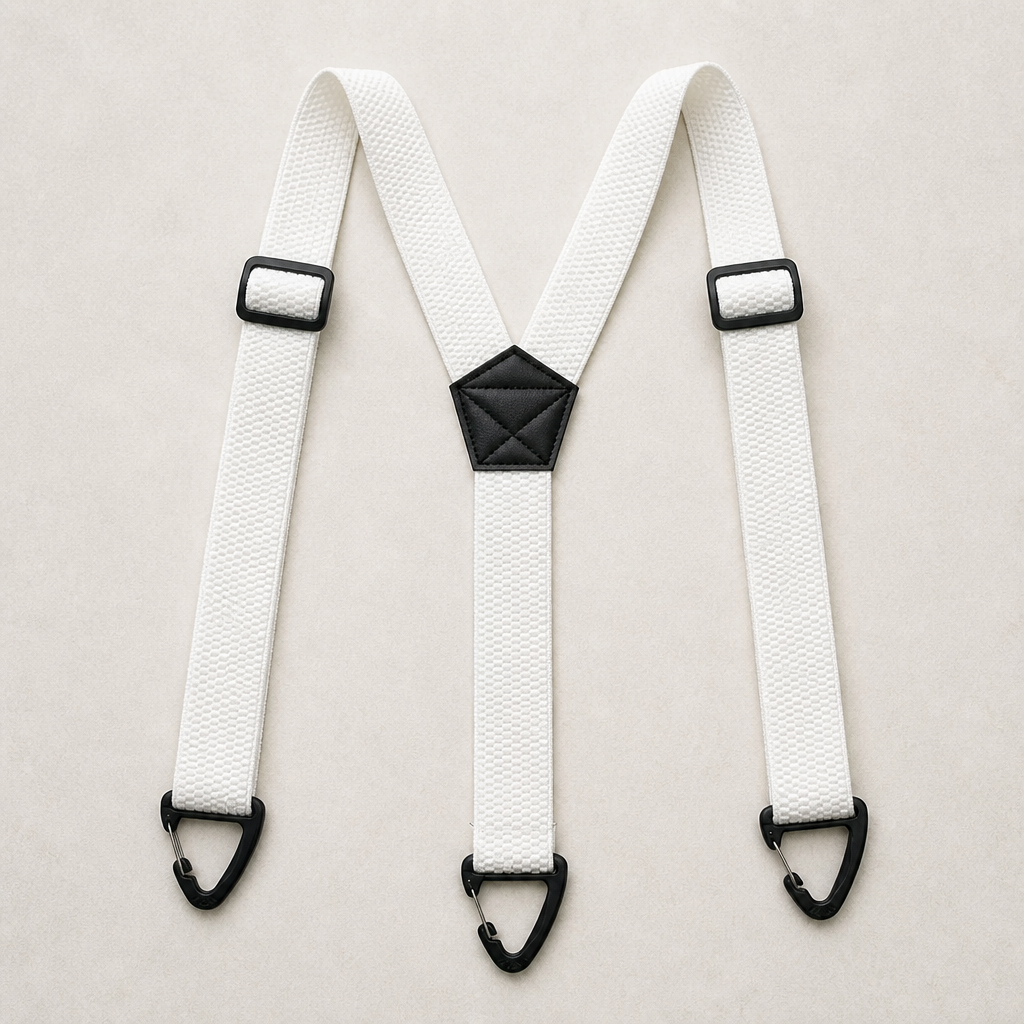 IronMark™ – Heavy-Duty Belt-Loop Suspenders with Carabiner Hook Clips