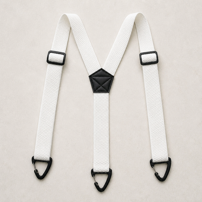 IronMark™ – Heavy-Duty Belt-Loop Suspenders with Carabiner Hook Clips