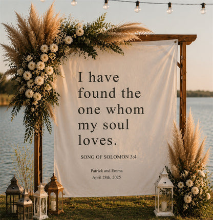 Personalized Wedding Backdrop for Photography, Outdoor Wedding Ceremony Decorations