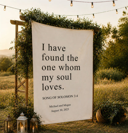 Personalized Wedding Backdrop for Photography, Outdoor Wedding Ceremony Decorations
