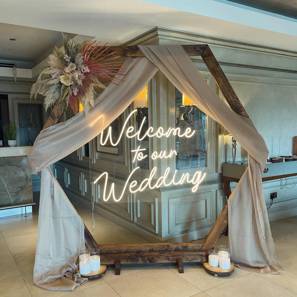 Welcome to Our Wedding Custom Neon Signs for Your Big Day