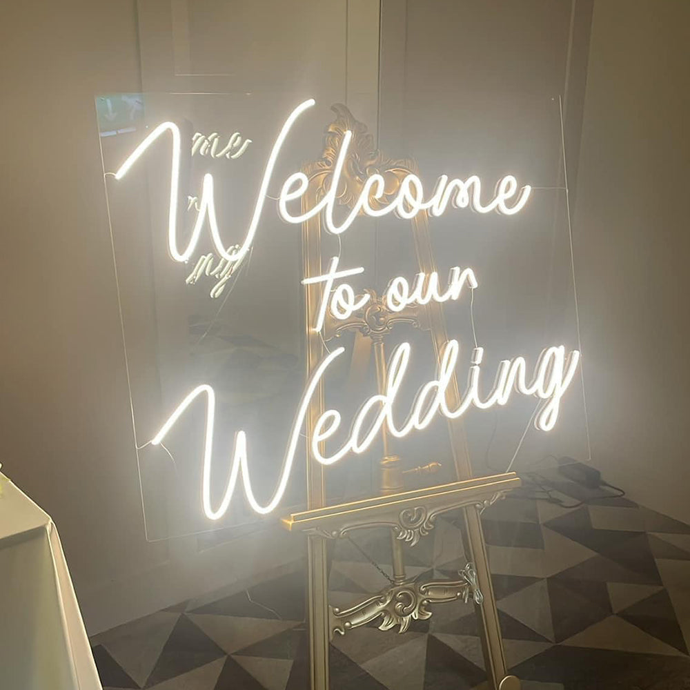 Welcome to Our Wedding Custom Neon Signs for Your Big Day