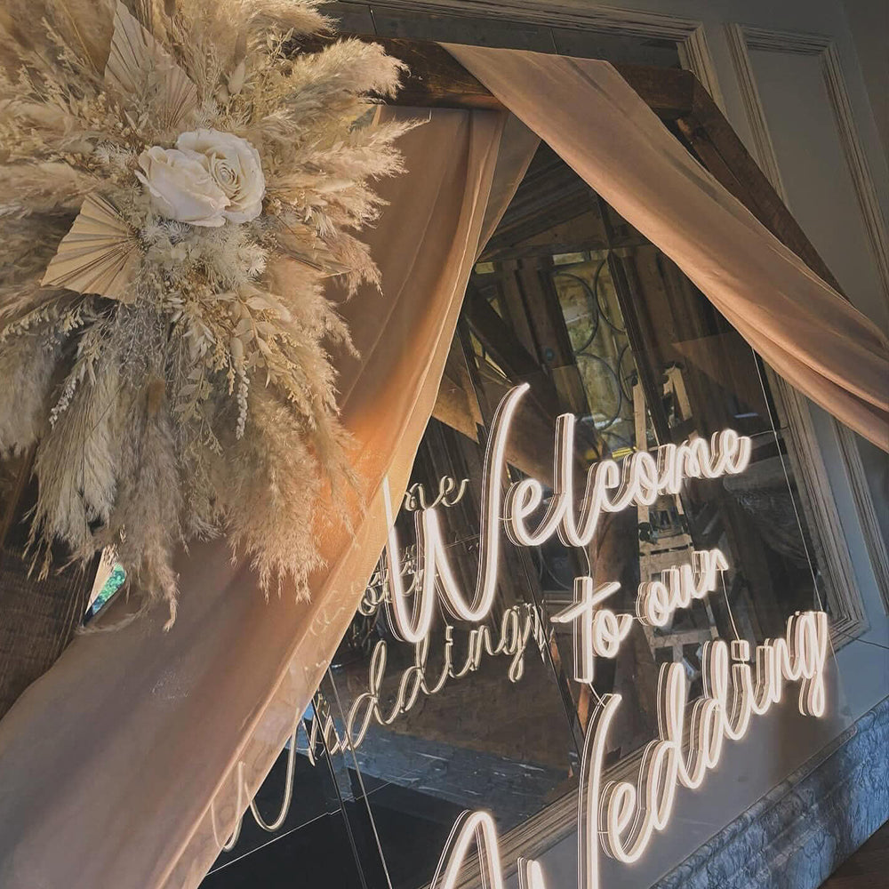 Welcome to Our Wedding Custom Neon Signs for Your Big Day