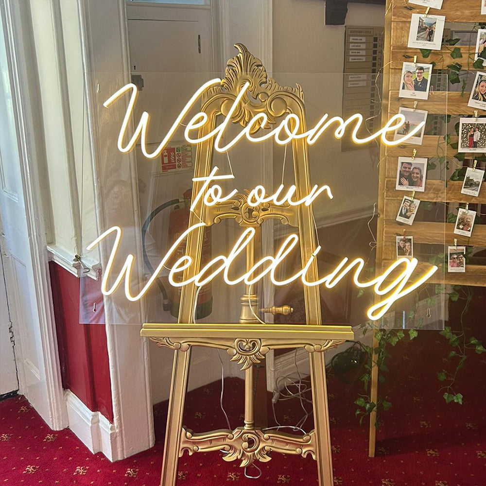 Welcome to Our Wedding Custom Neon Signs for Your Big Day