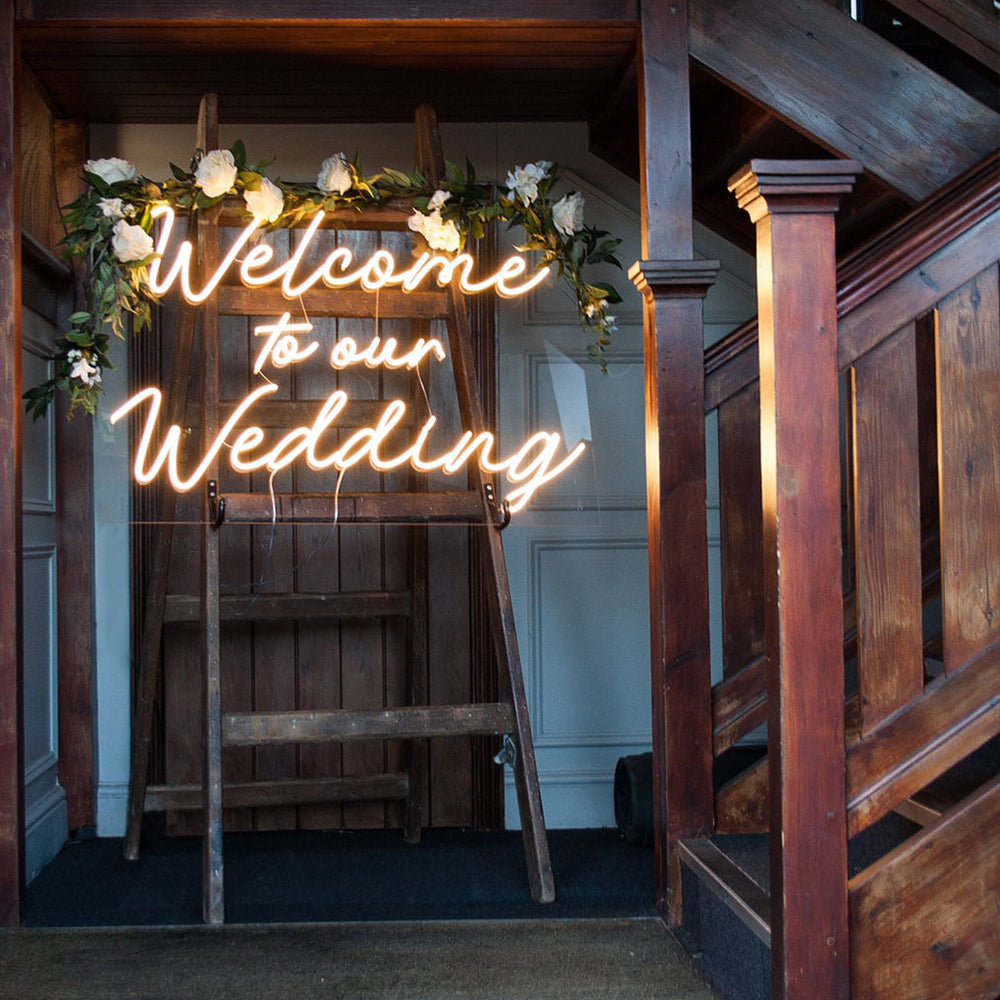 Welcome to Our Wedding Custom Neon Signs for Your Big Day