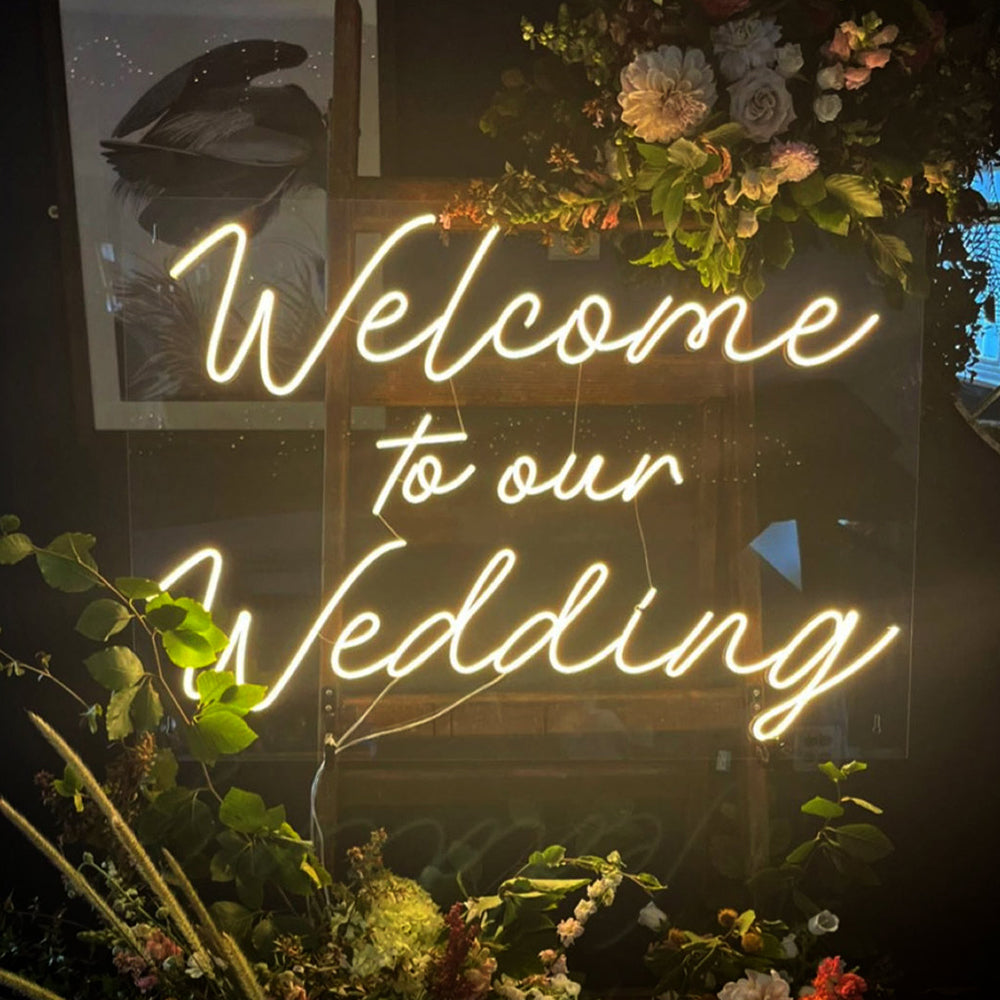 Welcome to Our Wedding Custom Neon Signs for Your Big Day