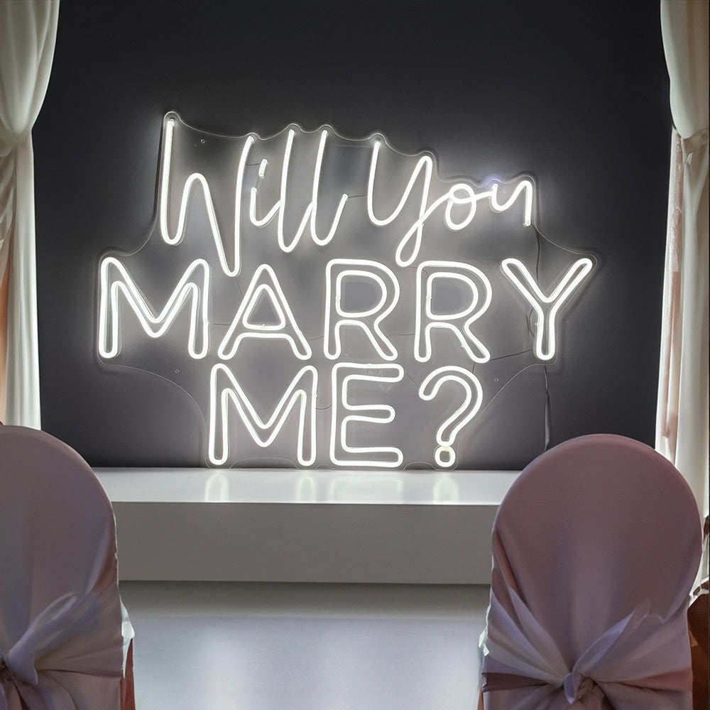 Will You Marry Me Neon Sign for Wedding Proposal, Marry Me Signs for Engagement Wedding