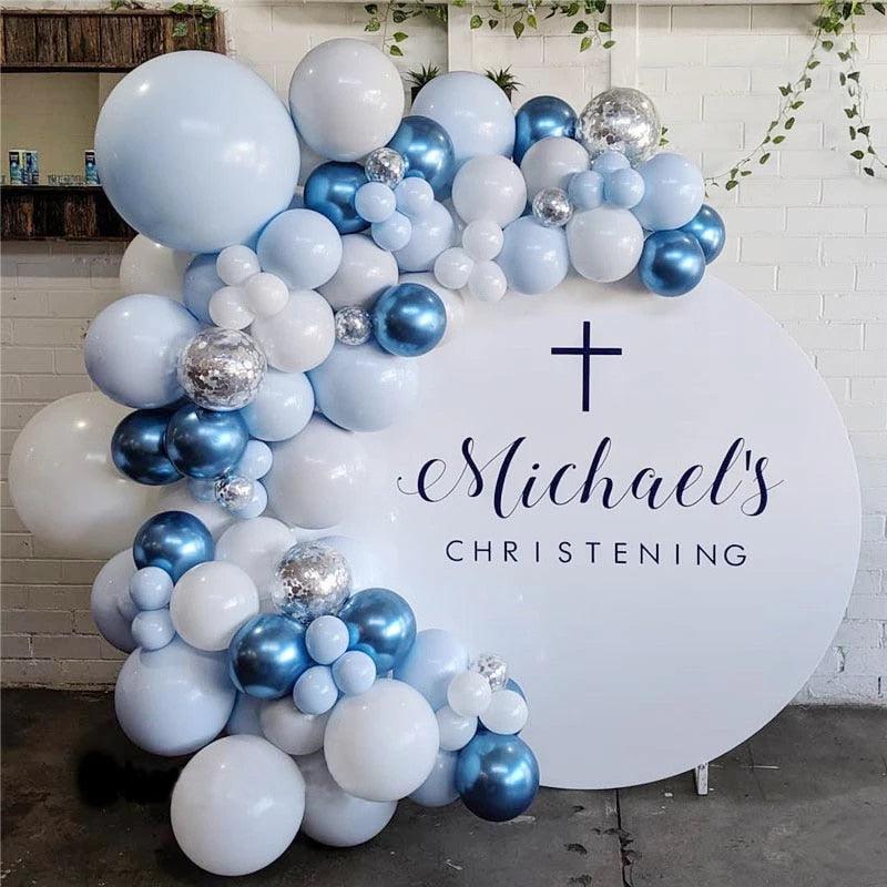 104PCS Baby Shower Decorations for Boy Party Decoration and Balloon Arch - Lasercutwraps Shop