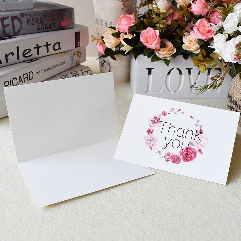 Thank You Cards With Envelopes 48 Bulk - Floral Thank You Cards 6 Design 4 X 6 Inch for Wedding - Lasercutwraps Shop