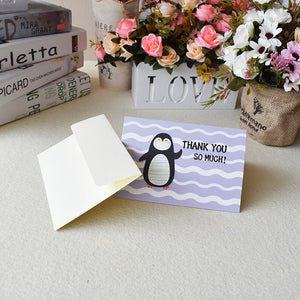 Cartoon Birthday Baby Shower Thank You Cards With Envelopes 48 Bulk 4 X 6 Inch - Lasercutwraps Shop