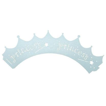 Light Blue 100pcs/Pack Laser Cut Out Princess Paper Cupcake Wrappers - Lasercutwraps Shop