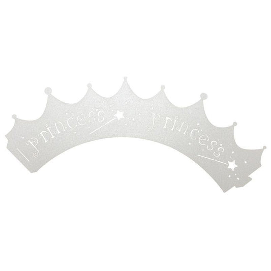 Light Silver 100pcs/Pack Laser Cut Out Princess Paper Cupcake Wrappers - Lasercutwraps Shop