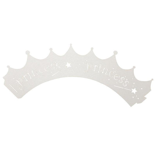 White 100pcs/Pack Laser Cut Out Princess Paper Cupcake Wrappers - Lasercutwraps Shop