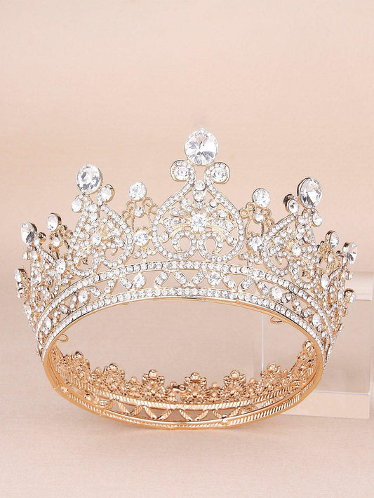 Rhinestone Decor Crown Design Hair Accessory - Lasercutwraps Shop