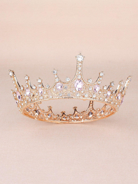 Rhinestone Decor Crown Design Hair Accessory - Lasercutwraps Shop
